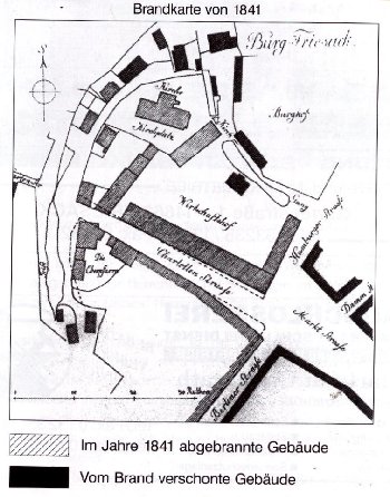 Brandkarte von 1841